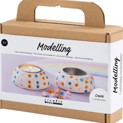 Kreativ Leg|Krea-Fitness<Creativ Company Modelleringskit - Lav fyrfadsstager, 2 stk