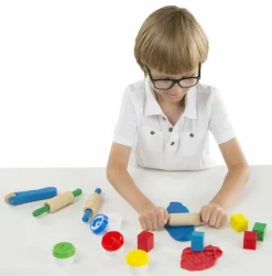 Kreativ Leg<Melissa & Doug Modellervokssæt m. værktøj i træ