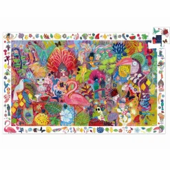 Puslespil<Djeco Observationspuslespil m. 200 brk. - Karneval i Rio