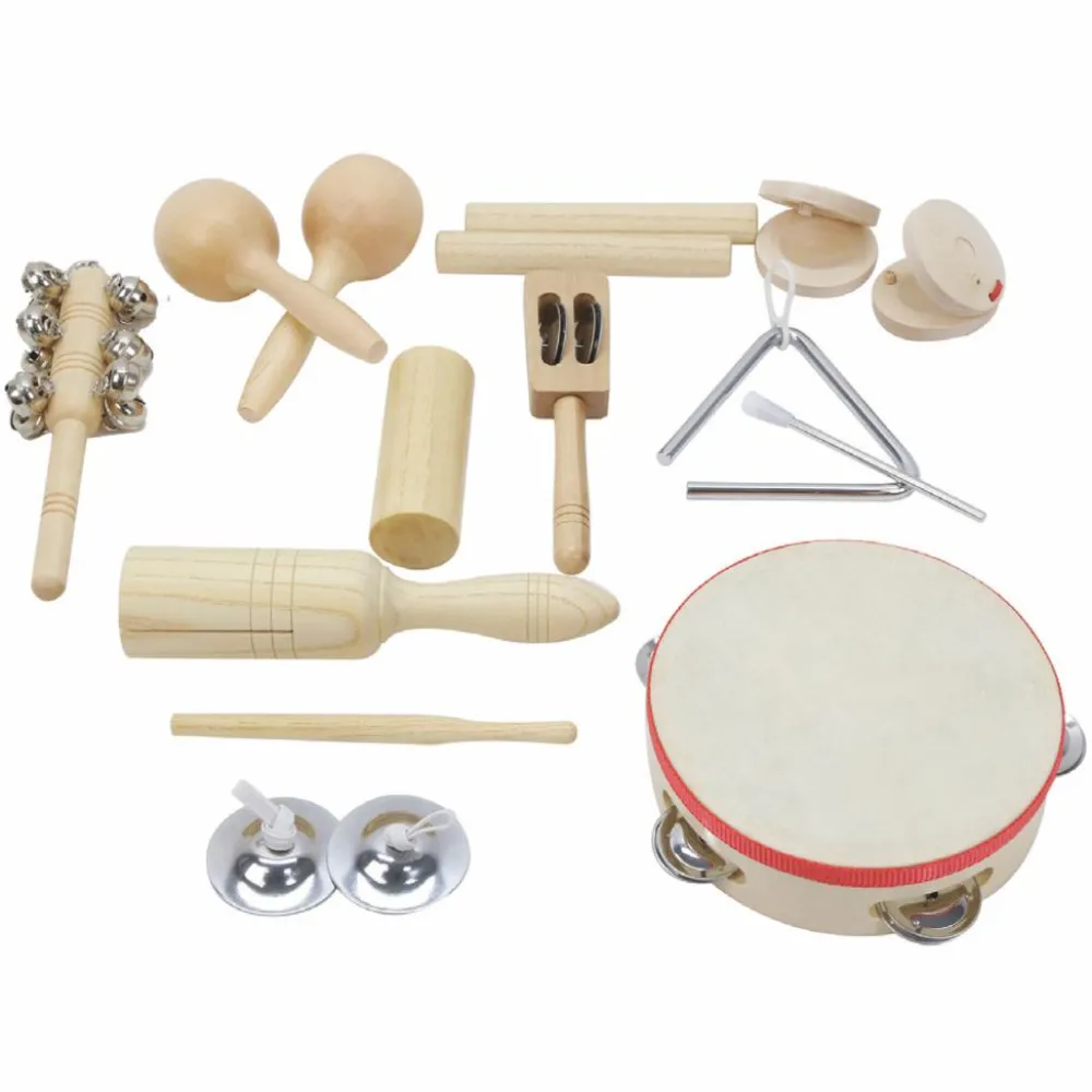 Musikinstrumenter Til Børn<Beleduc Percussionsæt med 11 instrumenter