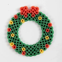 Jul|Kreativ Leg< Perleplade midi - BioBeads, cirkel Ø9 cm