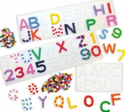 Sprog & Leg|Skolesjov<Playbox Perleplade, midi - Bogstaver og tal
