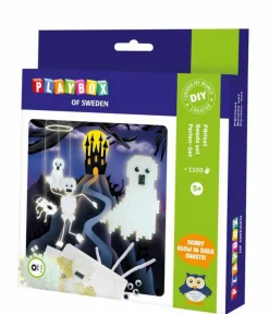 Halloween|Kreativ Leg<Playbox Perlesæt - Spøgelser (selvlysende), 1.100 stk