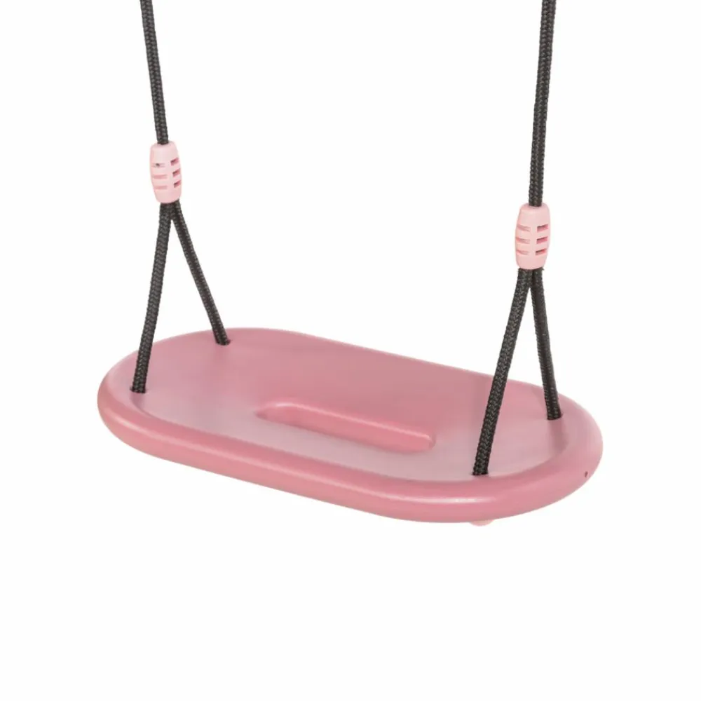 Gynger<DICE Plastgynge 45 x 24 cm - Lyserød (sort reb)