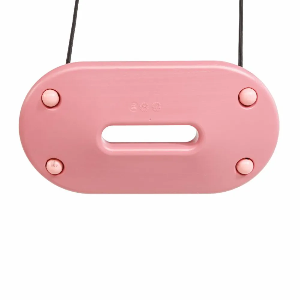 Gynger<DICE Plastgynge 45 x 24 cm - Lyserød (sort reb)