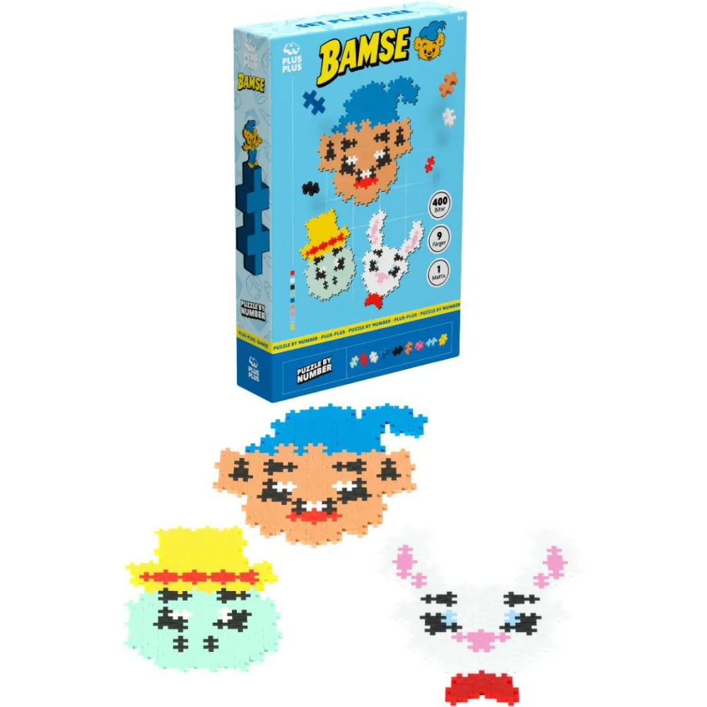 Byggesæt<Plus-Plus - Bamse, Ole & Lille Hopsa, 400 stk