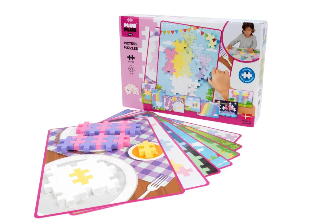 Puslespil<Plus-Plus BIG Pastel - Billedpuslespil, 60 stk