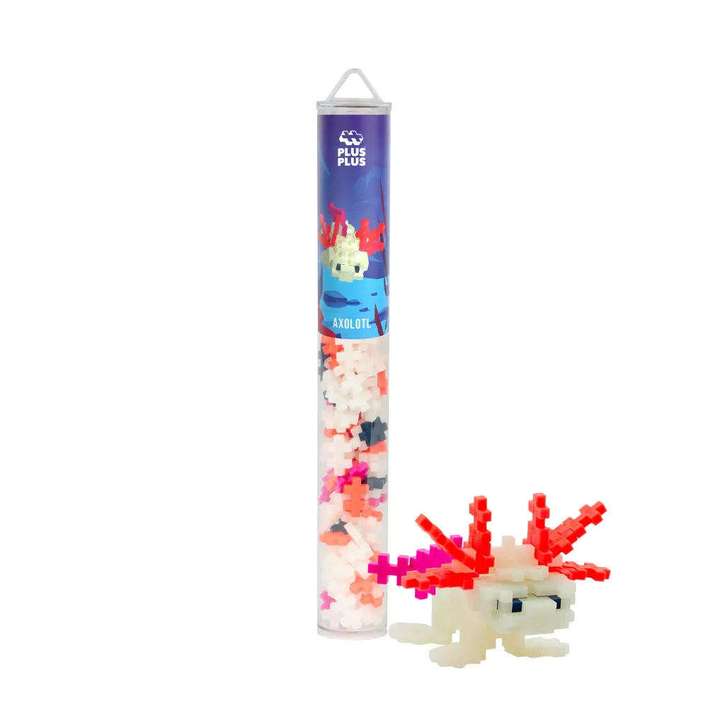 Byggesæt<Plus-Plus i rør - Axolotl, 100 stk