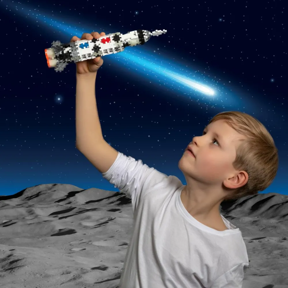 Finmotorik|Astronomi<Plus-Plus i rør - Rumraket Saturn, 240 stk