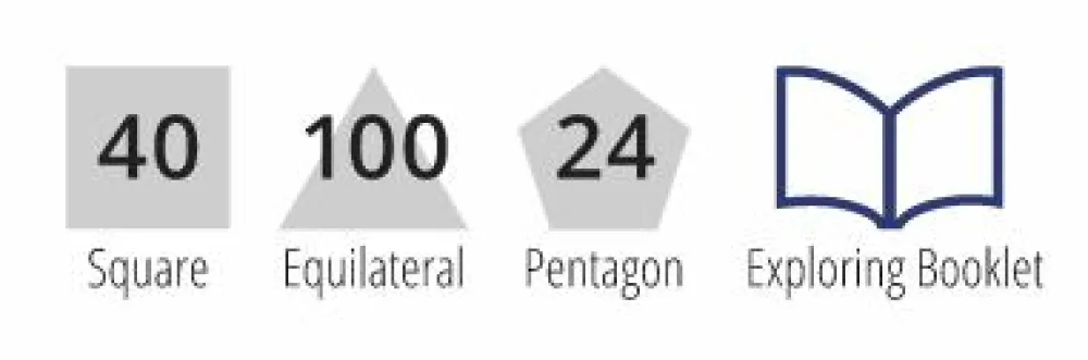 Byggesæt<Polydron byggesæt, 164 dele