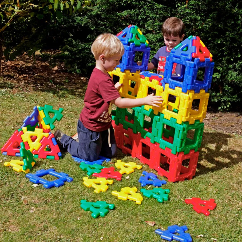 Byggesæt|Tumlinge Legetøj<Polydron Large, 80 dele