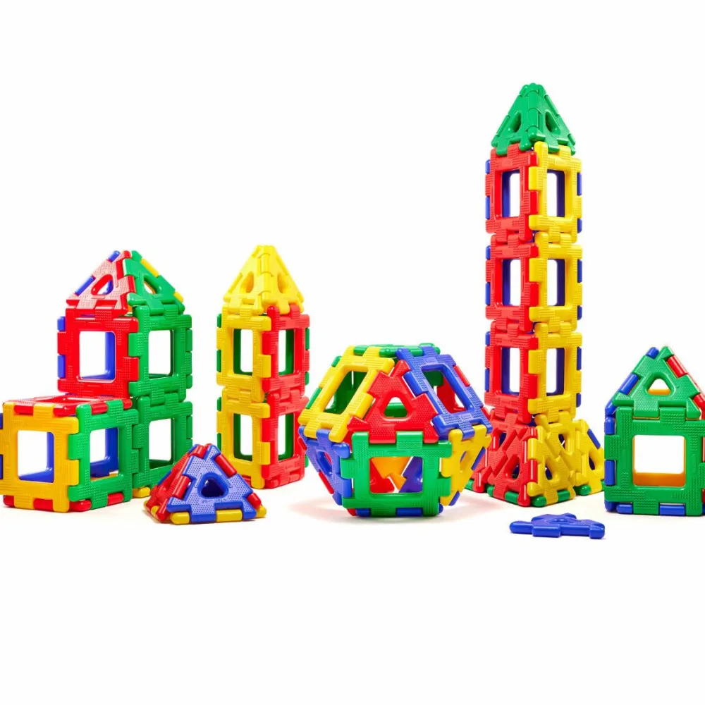 Byggesæt|Tumlinge Legetøj<Polydron Large, 80 dele