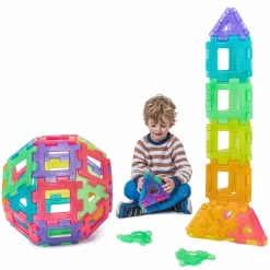 Byggesæt|Tumlinge Legetøj<Polydron Large - Transparent, 60 dele