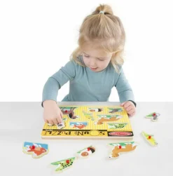 Puslespil|Tumlinge Legetøj<Melissa & Doug Puslespil med lyd - Kæledyr