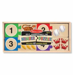 Montessori|Puslespil<Melissa & Doug Puslespil - Tæl og lær