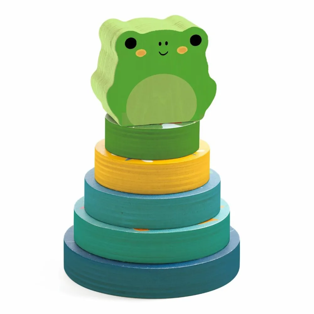 Sorterings- & Stablelegetøj|Puslespil<Djeco Puzz & Stack Rainbow - 2-i-1 stabletårn