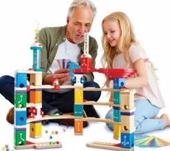 Stem Læringslegetøj|Lær At Kode<Hape Quadrilla kuglebane - Advanced Coding, 159 dele