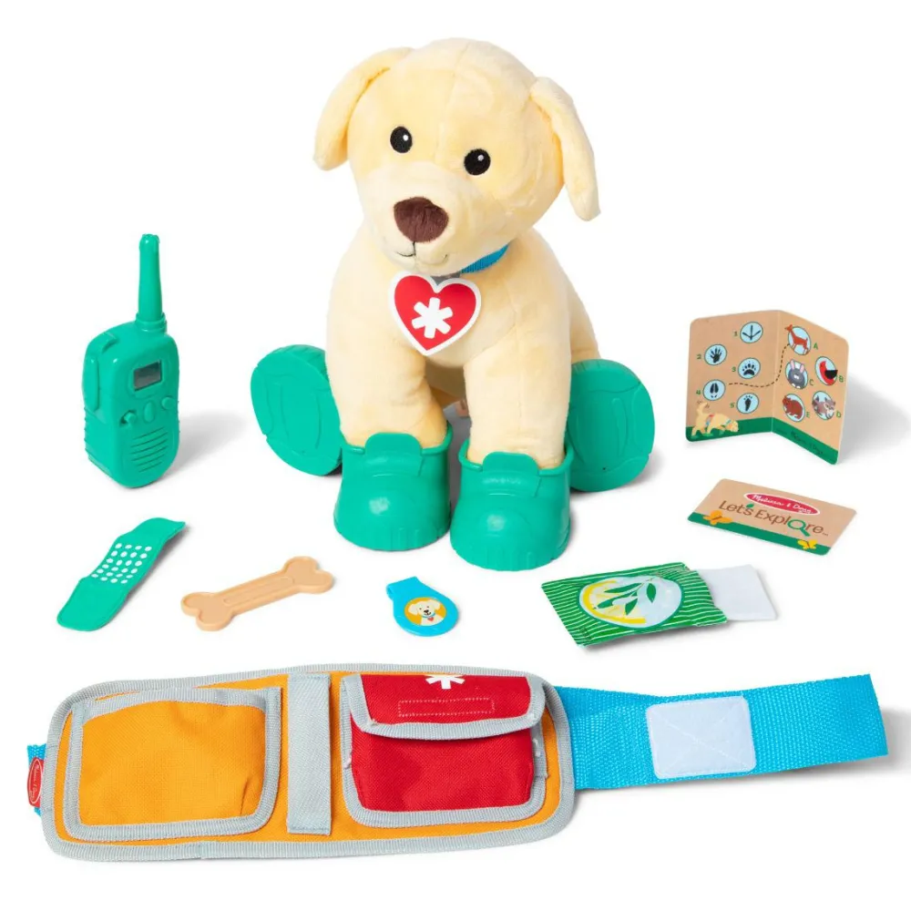 Rolleleg|Bamser<Melissa & Doug Redningshund inkl. tilbehør