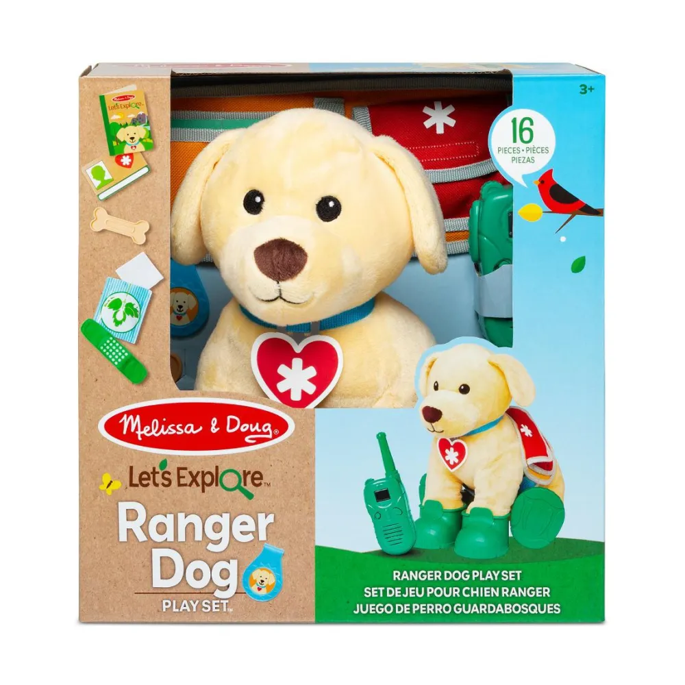 Rolleleg|Bamser<Melissa & Doug Redningshund inkl. tilbehør