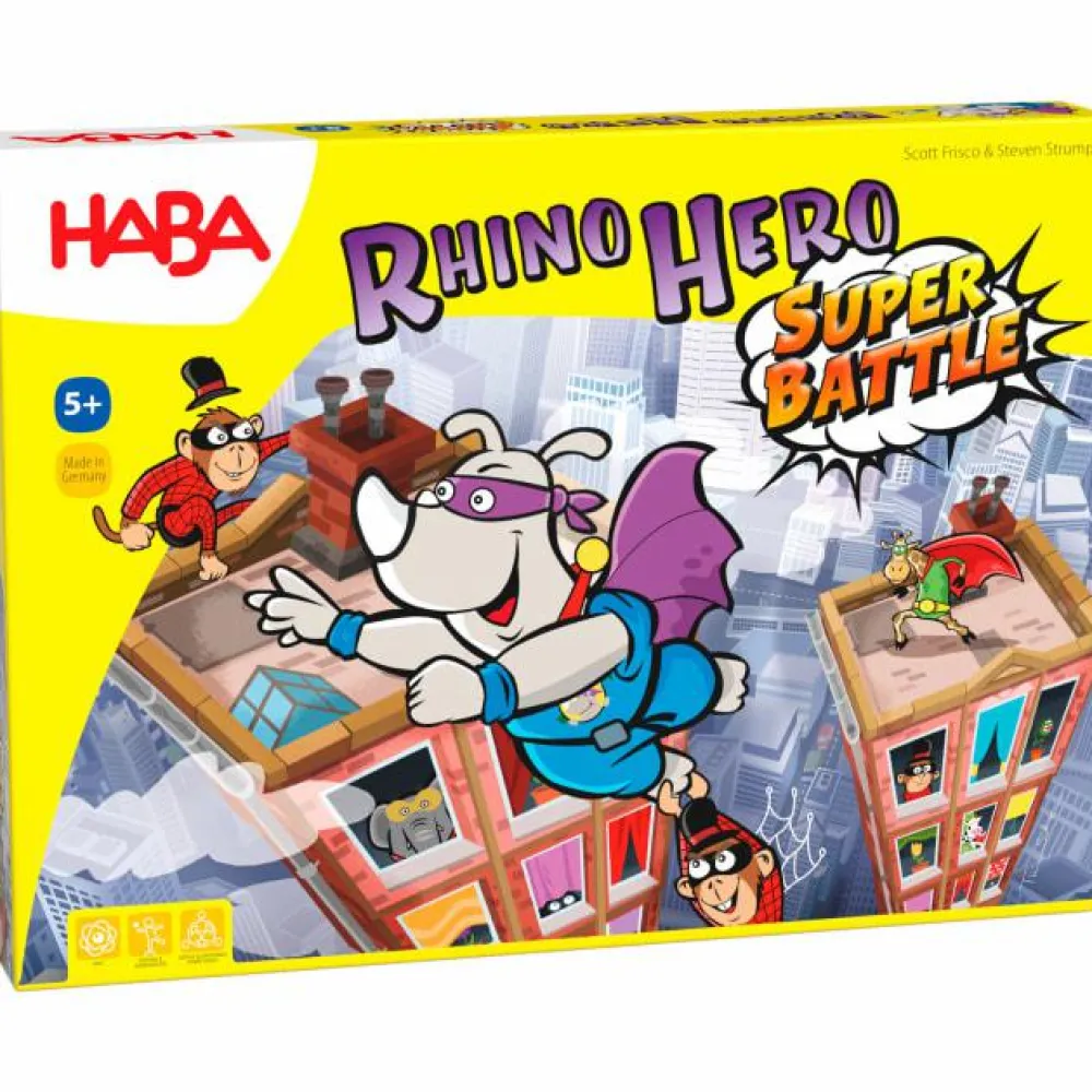 Spil<Haba Rhino Hero - Super Battle
