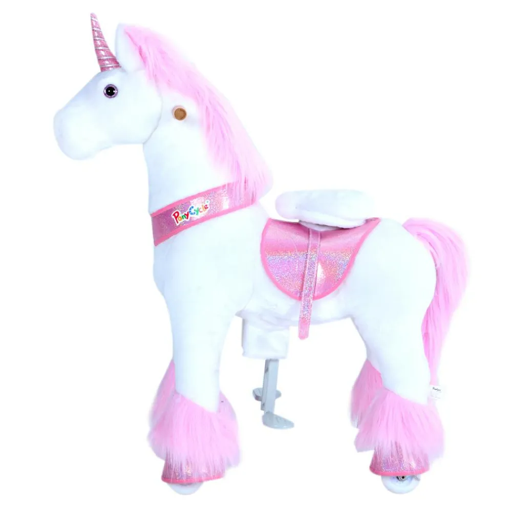 Grovmotorik<PonyCycle Rid Selv - Enhjørning pink, Medium