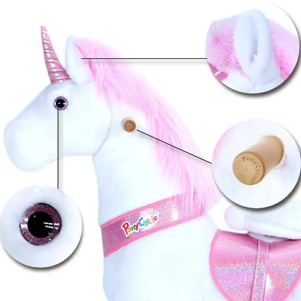 Grovmotorik<PonyCycle Rid Selv - Enhjørning pink, Medium