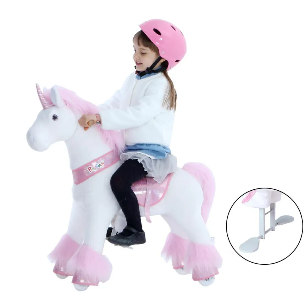 Grovmotorik<PonyCycle Rid Selv - Enhjørning pink, Medium