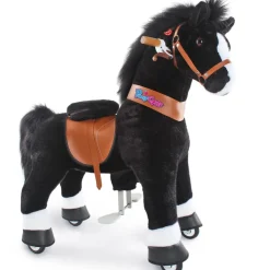Grovmotorik<PonyCycle Rid Selv - Hest, sort m. hvid blis, Medium