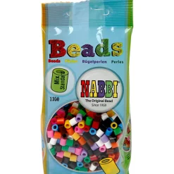 Kreativ Leg< Rørperler midi - Basisfarver, 1.100 stk.