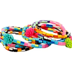 Kreativ Leg< Rørperler midi - Stribede, 10.000 stk.