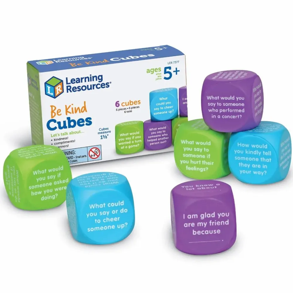 Sociale Kompetencer|Sprog & Leg<Learning Resources Samtaleterninger (engelsk) - Venlighed, 6 stk