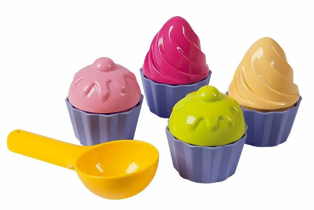 Udeleg|Strand- & Sandlegetøj< Sandforme - Cupcakes, 9 dele