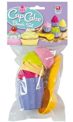 Udeleg|Strand- & Sandlegetøj< Sandforme - Cupcakes, 9 dele