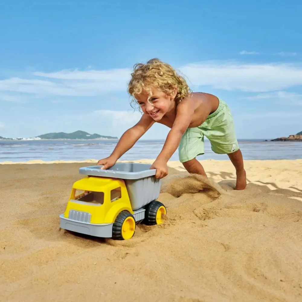 Udeleg|Strand- & Sandlegetøj<Hape Sandleg - Dumper, Gul/grå