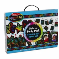 Tegne- & Malegrej<Melissa & Doug Scratch Art - Deluxe party sæt