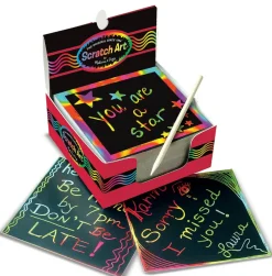 Tegne- & Malegrej<Melissa & Doug Scratch Art - Regnbuekort