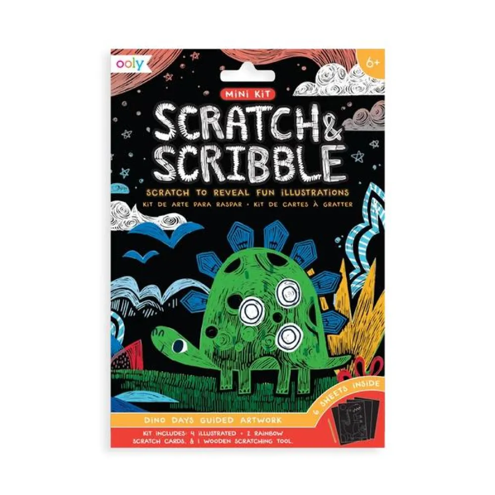 Legetøj Til Ferien|Dinosaur Legetøj<OOLY Scratch & Scribble, mini - Dinoer