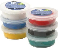 Kreativ Leg<Creativ Company Silk Clay 6 x14 gr. - Basisfarver
