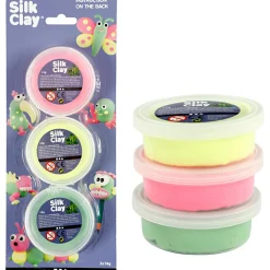 Påske|Kreativ Leg<Creativ Company Silk Clay 3 x 14 gr. - Neon
