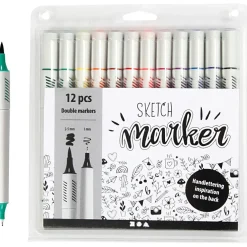 Påske|Tegne- & Malegrej<Creativ Company Sketch Marker, 12 stk