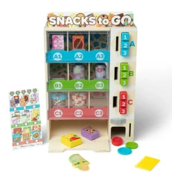 Rolleleg|Legekøkken & Legemad<Melissa & Doug Snackautomat, 16 dele