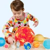 Trælegetøj|Montessori< Solsystem i træ, 12 dele