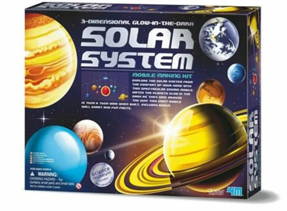 Stem Læringslegetøj|Astronomi<4M Solsystem - Selvlysende uro
