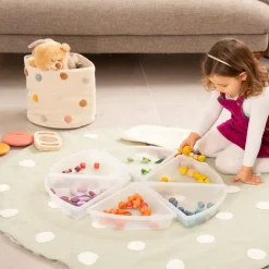 Lysborde|Sorterings- & Stablelegetøj<tickit® Sorteringsbakker - Transparente, 6 stk