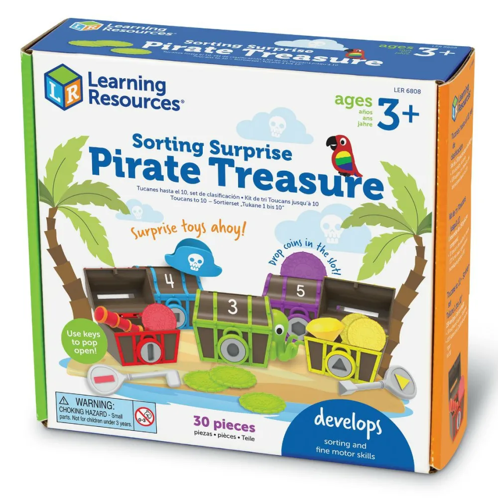 Logik & Talforståelse|Matematik & Leg<Learning Resources Sorteringssæt - Piratskat