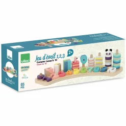 Logik & Talforståelse|Montessori<Vilac Stablebræt - Tæl til 10