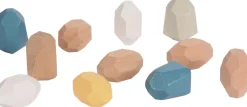 Montessori|Sorterings- & Stablelegetøj< Stablesten af træ, 36 stk