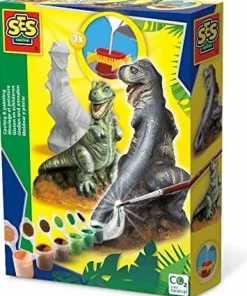 Krea-Fitness|Dinosaur Legetøj<SES Creative Støb & mal - T-Rex
