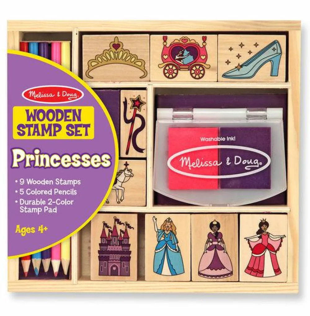 Kreativ Leg<Melissa & Doug Stempelsæt - Prinsesse