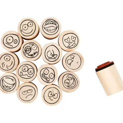Kreativ Leg<Creativ Company Stempelsæt - Smiley, 15 stk